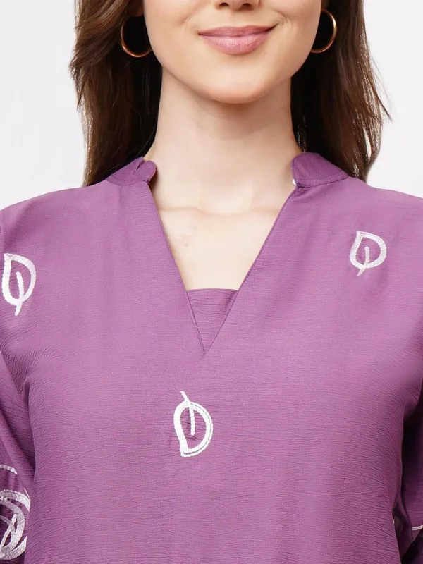 Purple_Crepe_Premium_Quality_Kurti_For_Women