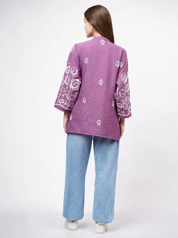 Purple_Crepe_Premium_Quality_Kurti_For_Women