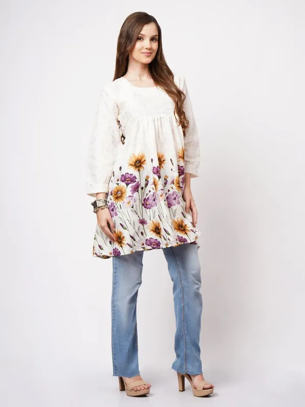 White_Crepe_Premium_Quality_Kurti_For_Women