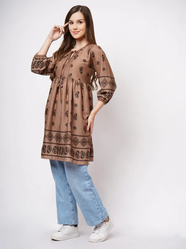 Brown_delta_Premium_Quality_Kurti_For_Women