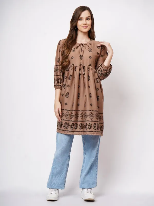 Brown_delta_Premium_Quality_Kurti_For_Women
