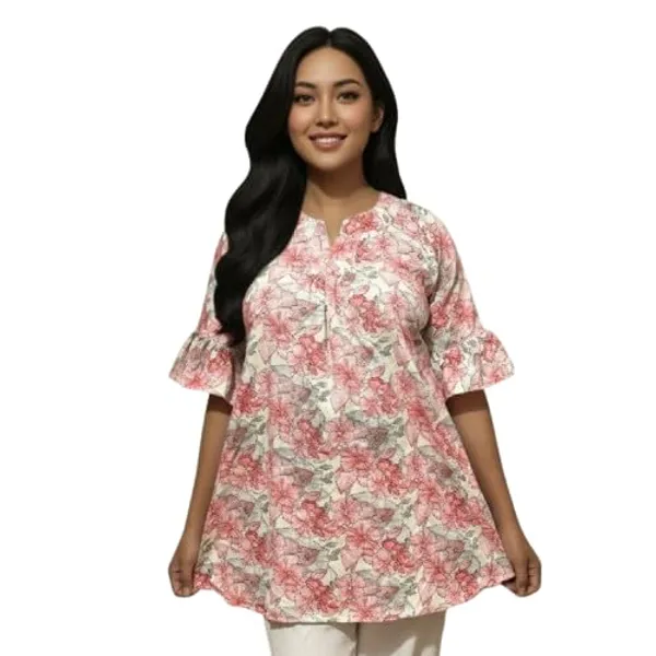 Multicolor_Crepe_Premium_Quality_Kurti_For_Women