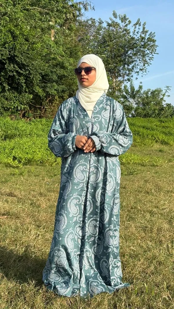 Green_Abaya_Delta_Fabric_Premium_Quality_For_Women