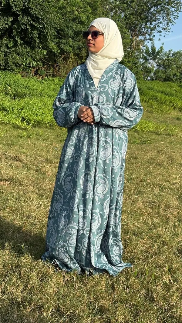 Green_Abaya_Delta_Fabric_Premium_Quality_For_Women