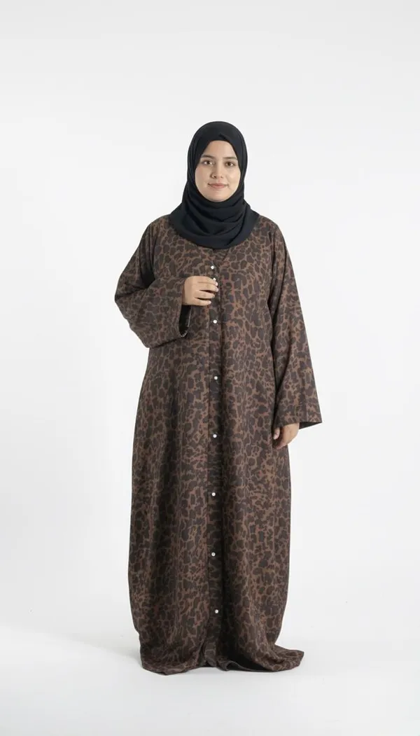 BROWN_ANIMAL_PRINT_ABAYA_FOR_WOMEN