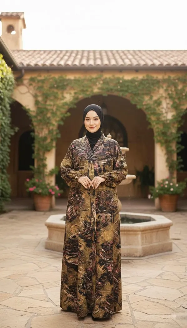 multicolor_abaya_for_women