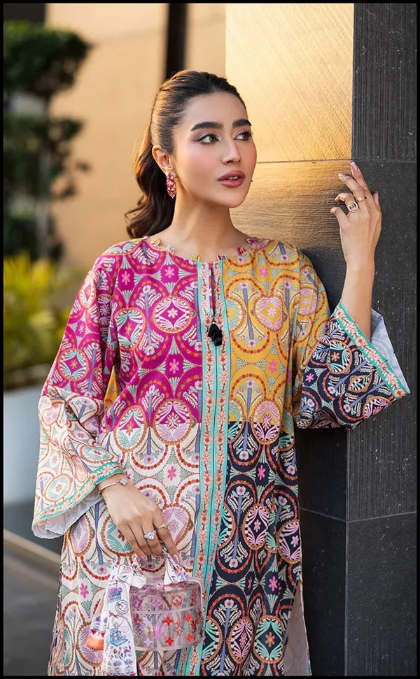 Multicolor_Ethnic_Print_Silk_Blend_Kurta_Palazzo_Set_for_Women