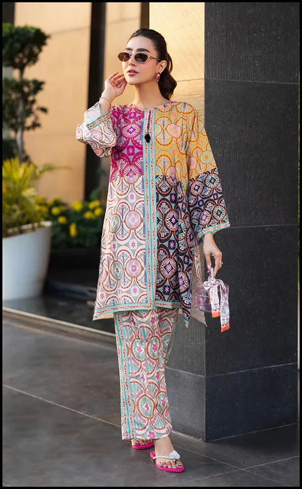 Multicolor_Ethnic_Print_Silk_Blend_Kurta_Palazzo_Set_for_Women