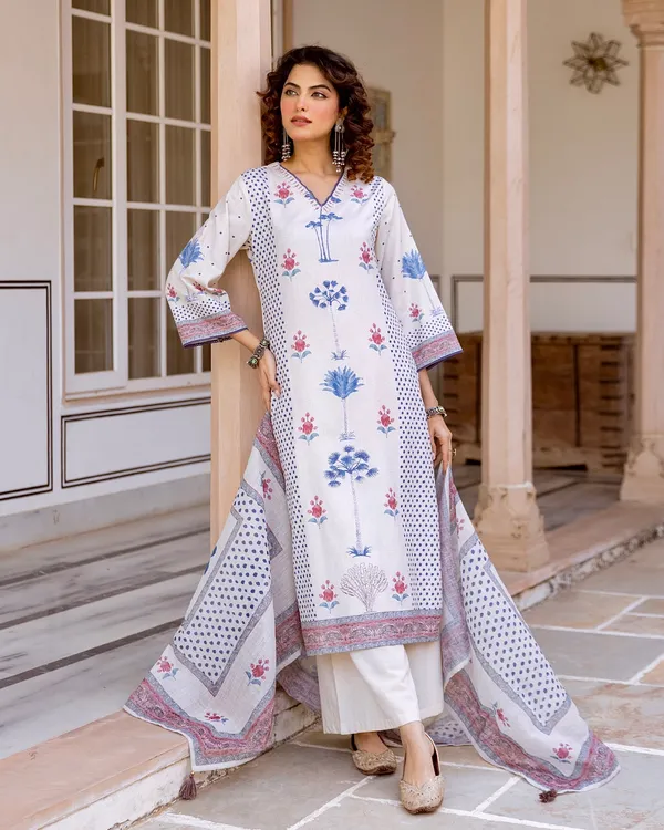 Ivory_Soft_Bloom_Linen_Kurta_Palazzo_Dupatta_Set_for_Women