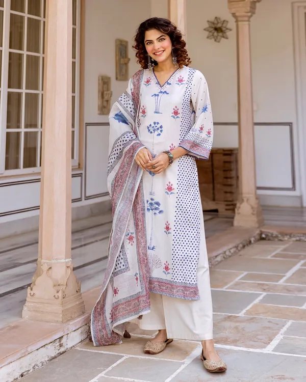 Ivory_Soft_Bloom_Linen_Kurta_Palazzo_Dupatta_Set_for_Women