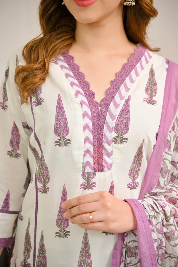 Orchid_Bloom_Leaf_Premium_Cotton_Kurta_Pant_Dupatta_Set_for_Women