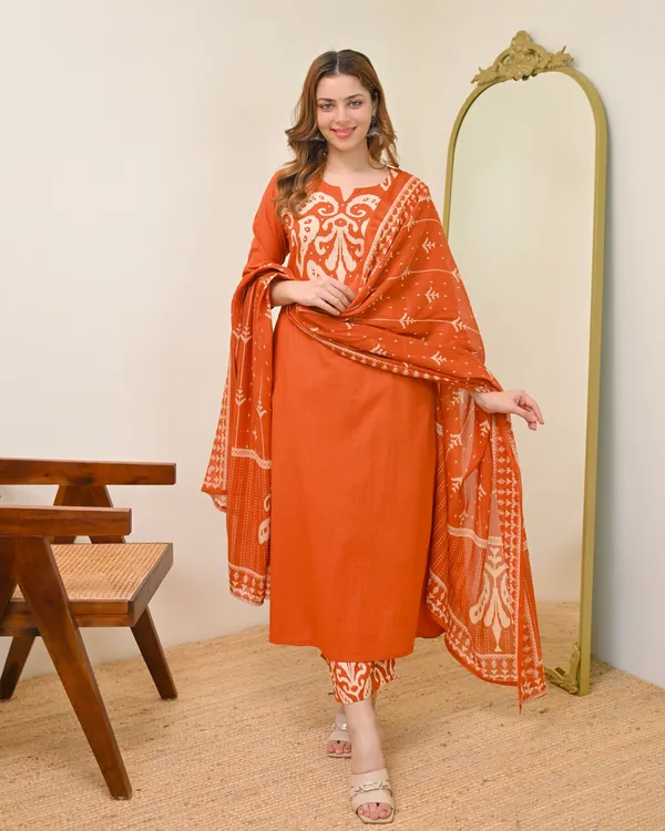 Women_Cotton_Kalamkari_Print_Kurta_Set_with_Dupatta
