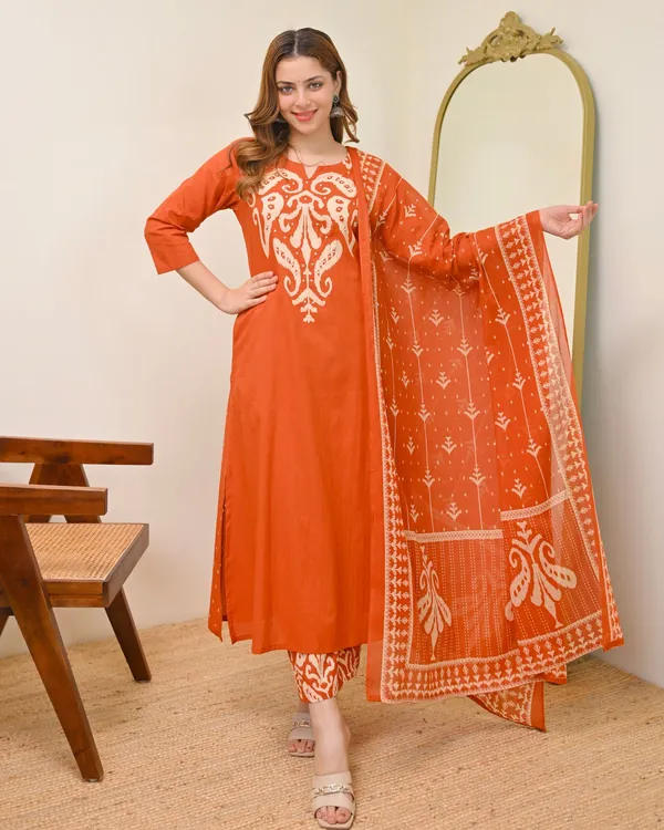 Women_Cotton_Kalamkari_Print_Kurta_Set_with_Dupatta