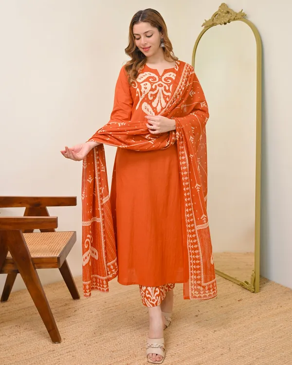 Women_Cotton_Kalamkari_Print_Kurta_Set_with_Dupatta