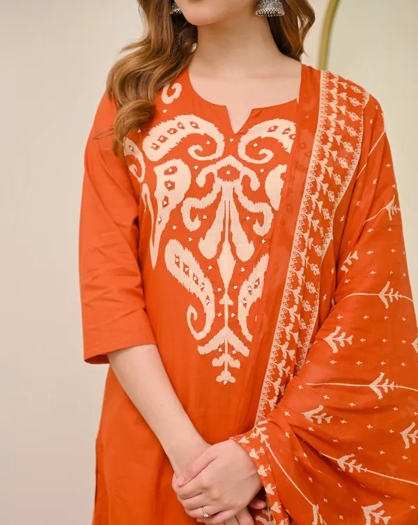 Women_Cotton_Kalamkari_Print_Kurta_Set_with_Dupatta