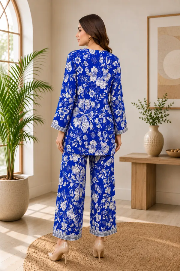 Royal_Blue_White_Floral_Printed_Silk_Blend_Co-Ord_Set_for_Women