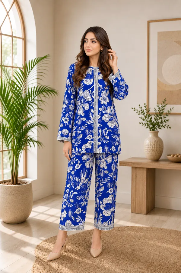 Royal_Blue_White_Floral_Printed_Silk_Blend_Co-Ord_Set_for_Women