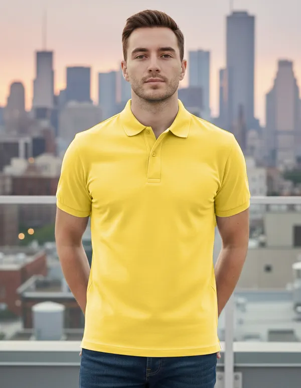 100%_Cotton_Polo_T-Shirt_|_Regular_Fit_|_Bio-Washed_|_Pre-Shrunk_|_Soft_&_Comfortable