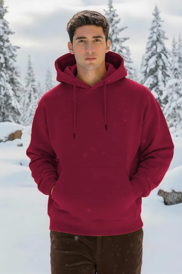 Maroon_Premium_Solid_Hoodie_350_Gsm_Heavyweight_100%_Cotton_|_Warm_&_Ultra-Soft_Winter_Wear