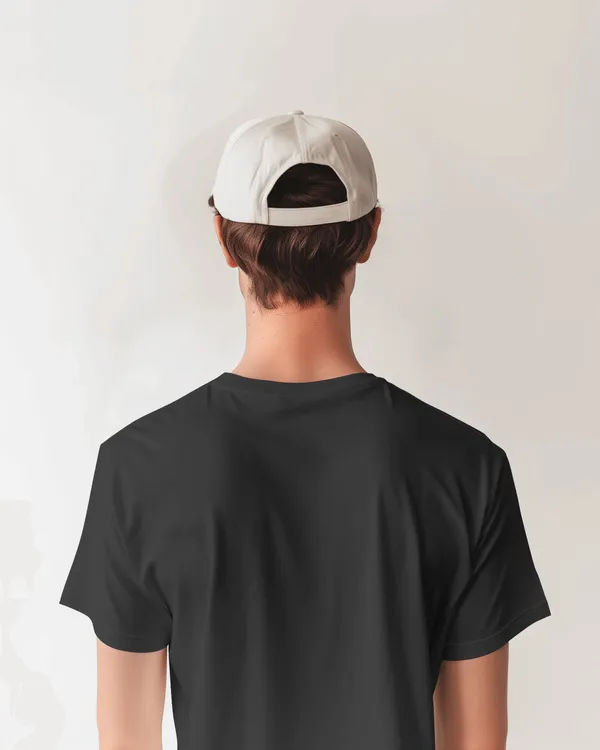 Black_Pure_Cotton_Round_Neck_Graphic_Print_Half_Sleeve_T-Shirt_For_Men