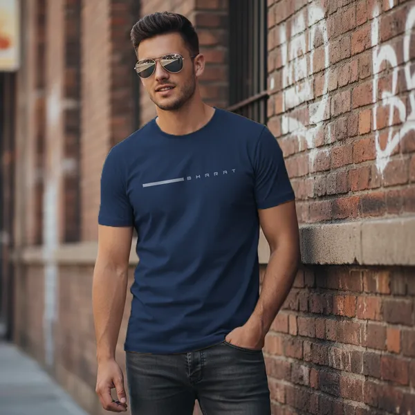 Bharat_Regular_Fit_Unisex_Half_Sleeve_T-Shirt_|_100%_Cotton_|_Bio-Washed_|_Pre-Shrunk_|_Soft_&_Comfortable