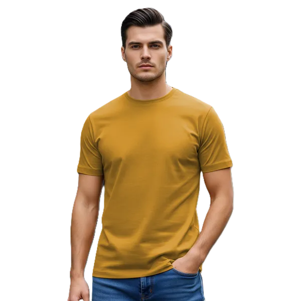 Blank_Solid_100%_Cotton_180_GSM_T-Shirt_|_Bio-Washed_|_Pre-Shrunk_|_Soft_&_Comfortable_|_Regular_Fit