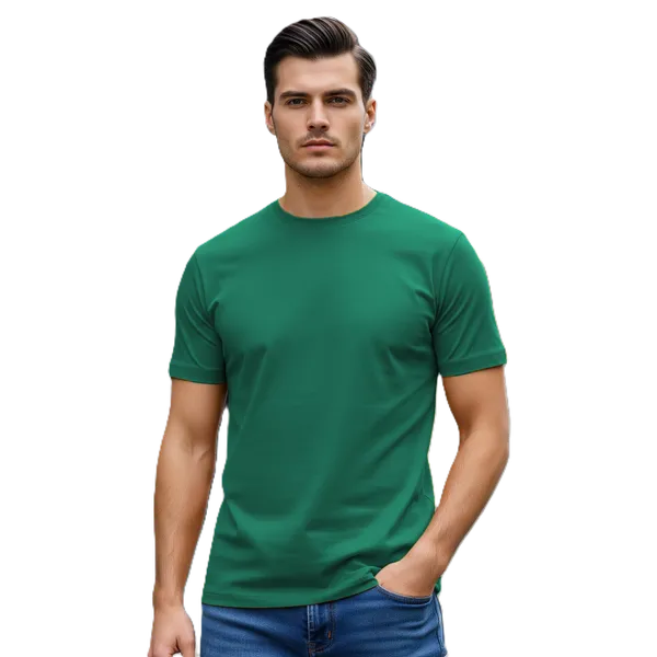 Blank_Solid_100%_Cotton_180_GSM_T-Shirt_|_Bio-Washed_|_Pre-Shrunk_|_Soft_&_Comfortable_|_Regular_Fit