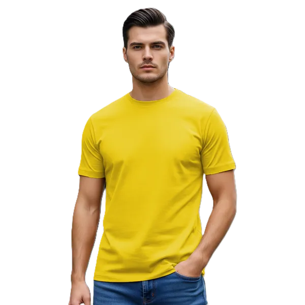Blank_Solid_100%_Cotton_180_GSM_T-Shirt_|_Bio-Washed_|_Pre-Shrunk_|_Soft_&_Comfortable_|_Regular_Fit