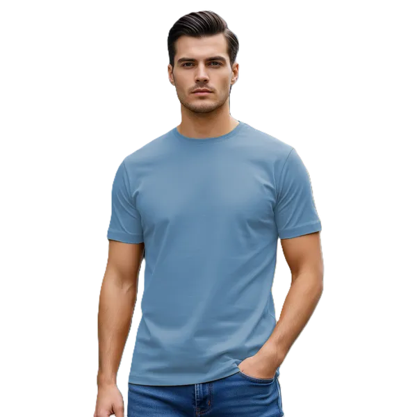 Blank_Solid_100%_Cotton_180_GSM_T-Shirt_|_Bio-Washed_|_Pre-Shrunk_|_Soft_&_Comfortable_|_Regular_Fit