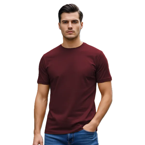 Blank_Solid_100%_Cotton_180_GSM_T-Shirt_|_Bio-Washed_|_Pre-Shrunk_|_Soft_&_Comfortable_|_Regular_Fit
