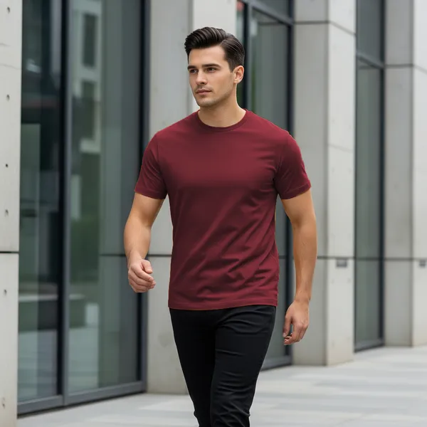 Blank_Solid_100%_Cotton_180_GSM_T-Shirt_|_Bio-Washed_|_Pre-Shrunk_|_Soft_&_Comfortable_|_Regular_Fit