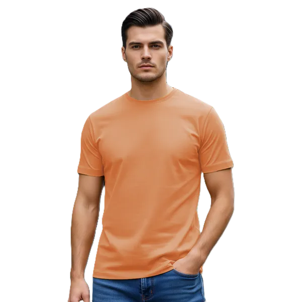 Blank_Solid_100%_Cotton_180_GSM_T-Shirt_|_Bio-Washed_|_Pre-Shrunk_|_Soft_&_Comfortable_|_Regular_Fit