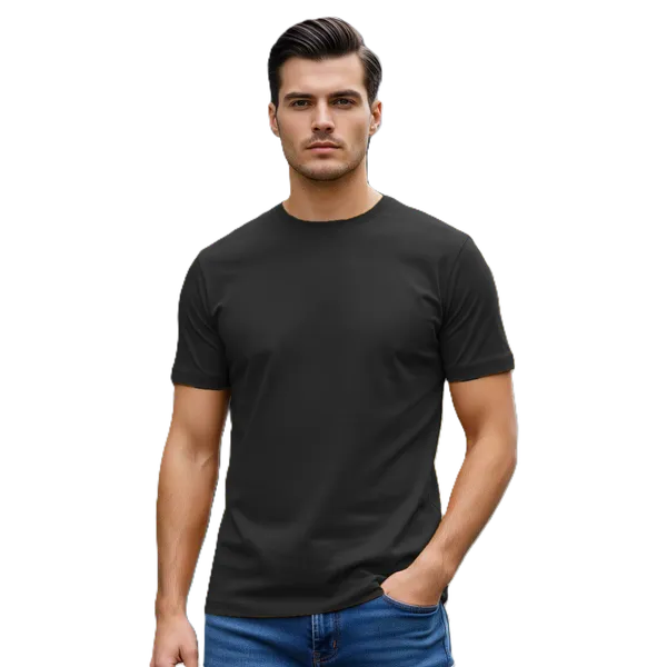 Blank_Solid_100%_Cotton_180_GSM_T-Shirt_|_Bio-Washed_|_Pre-Shrunk_|_Soft_&_Comfortable_|_Regular_Fit
