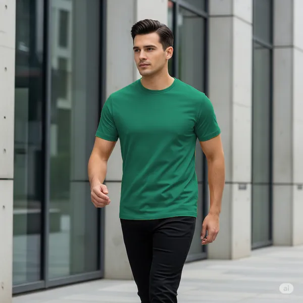 Blank_Solid_100%_Cotton_180_GSM_T-Shirt_|_Bio-Washed_|_Pre-Shrunk_|_Soft_&_Comfortable_|_Regular_Fit