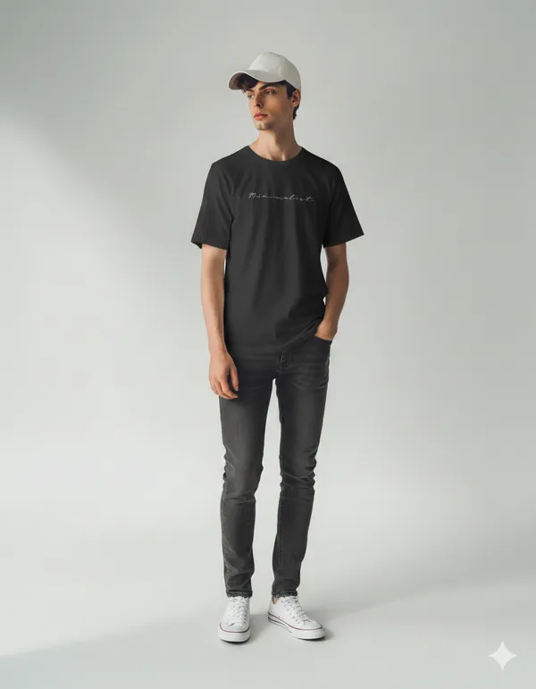 Black_Pure_Cotton_Round_Neck_Typography_Half_Sleeve_T-Shirt_For_Men