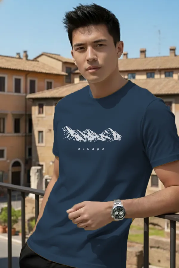 Escape_Mountain_Regular_Fit_Unisex_Half_Sleeve_T-Shirt_|_100%_Cotton_|_Bio-Washed_|_Pre-Shrunk_|_Soft_&_Comfortable