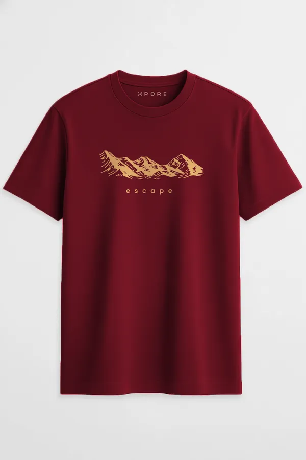 Escape_Mountain_Regular_Fit_Unisex_Half_Sleeve_T-Shirt_|_100%_Cotton_|_Bio-Washed_|_Pre-Shrunk_|_Soft_&_Comfortable