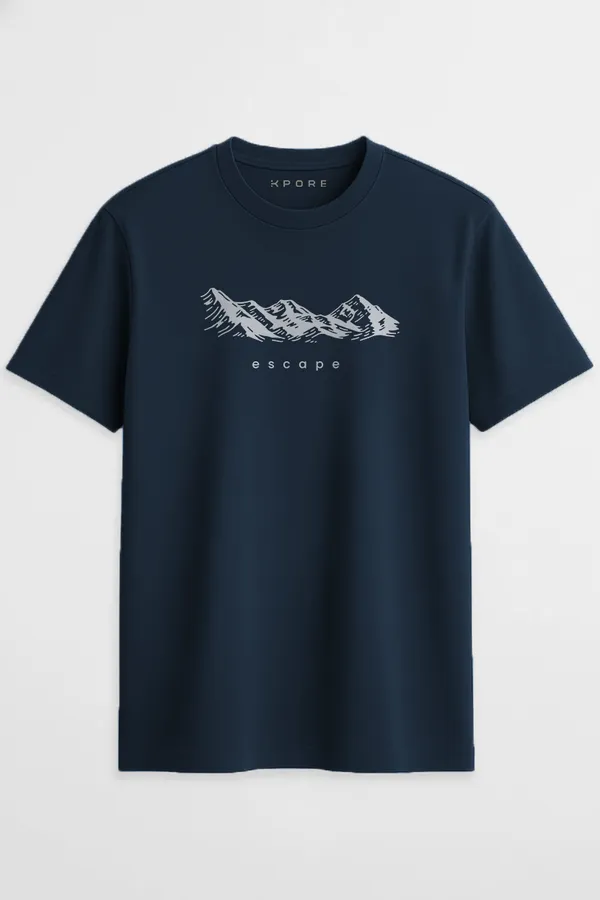Escape_Mountain_Regular_Fit_Unisex_Half_Sleeve_T-Shirt_|_100%_Cotton_|_Bio-Washed_|_Pre-Shrunk_|_Soft_&_Comfortable