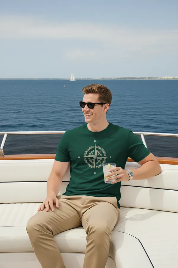 Compass_Half_Sleeve_Regular_Fit_Unisex_T-Shirt_|_100%_Cotton_|_Bio-Washed_|_Pre-Shrunk_|_Soft_&_Comfortable