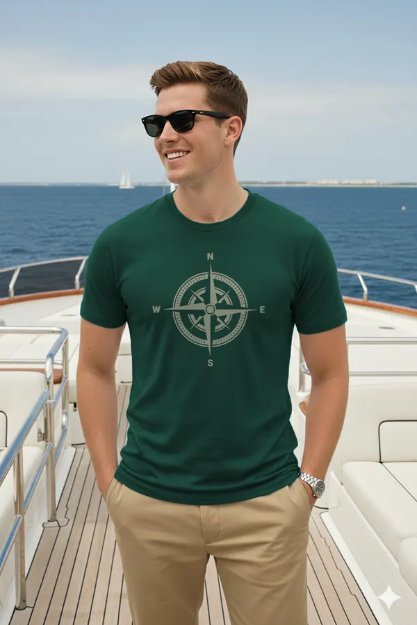 Compass_Half_Sleeve_Regular_Fit_Unisex_T-Shirt_|_100%_Cotton_|_Bio-Washed_|_Pre-Shrunk_|_Soft_&_Comfortable