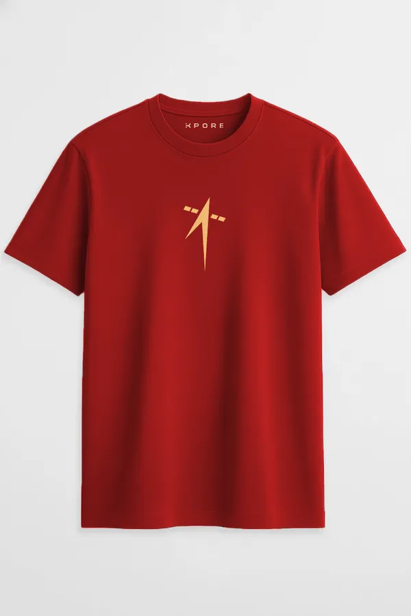 ISRO_Gold_Logo_Regular_Fit_Unisex_Half_Sleeve_T-Shirt_|_100%_Cotton_|_Bio-Washed_|_Pre-Shrunk_|_Soft_&_Comfortable