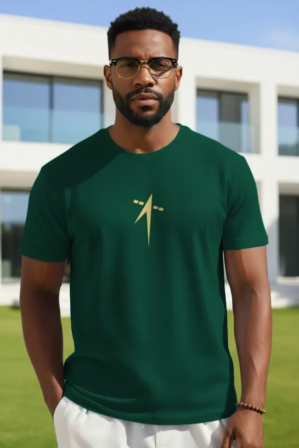 ISRO_Gold_Logo_Regular_Fit_Unisex_Half_Sleeve_T-Shirt_|_100%_Cotton_|_Bio-Washed_|_Pre-Shrunk_|_Soft_&_Comfortable