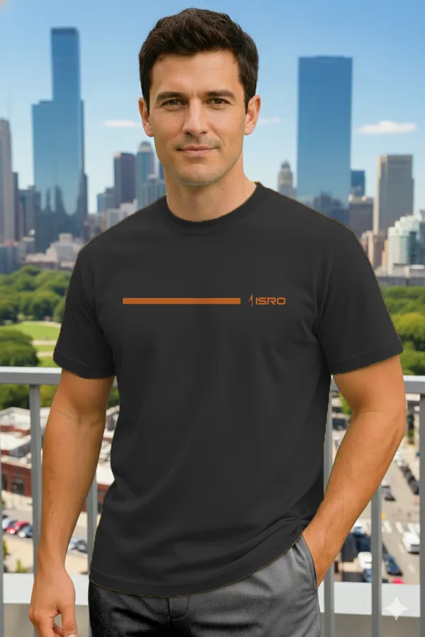 ISRO_Typography_Regular_Fit_Unisex_Half_Sleeve_T-Shirt_|_100%_Cotton_|_Bio-Washed_|_Pre-Shrunk_|_Soft_&_Comfortable