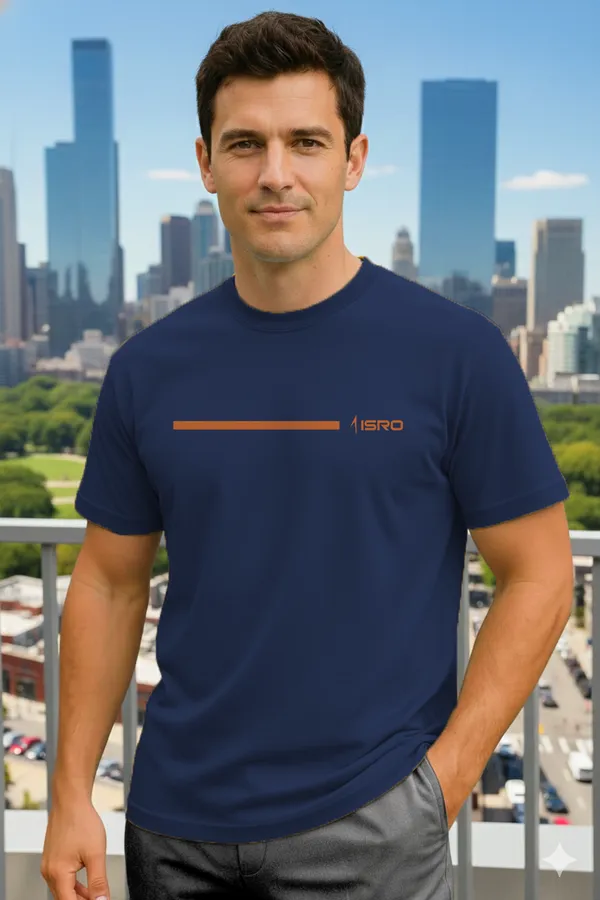 ISRO_Typography_Regular_Fit_Unisex_Half_Sleeve_T-Shirt_|_100%_Cotton_|_Bio-Washed_|_Pre-Shrunk_|_Soft_&_Comfortable