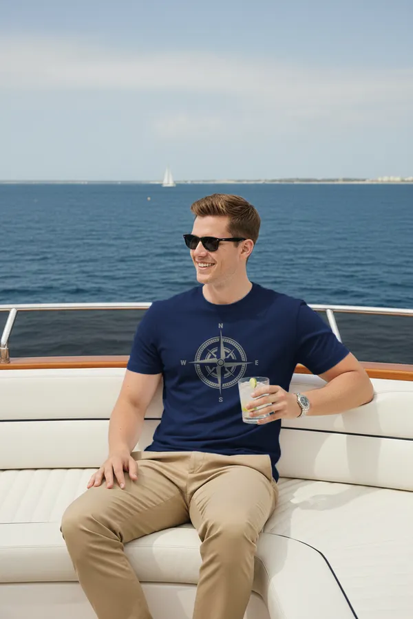 Compass_Half_Sleeve_Regular_Fit_Unisex_T-Shirt_|_100%_Cotton_|_Bio-Washed_|_Pre-Shrunk_|_Soft_&_Comfortable