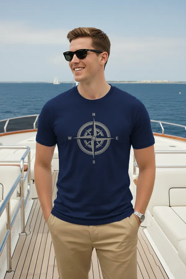 Compass_Half_Sleeve_Regular_Fit_Unisex_T-Shirt_|_100%_Cotton_|_Bio-Washed_|_Pre-Shrunk_|_Soft_&_Comfortable