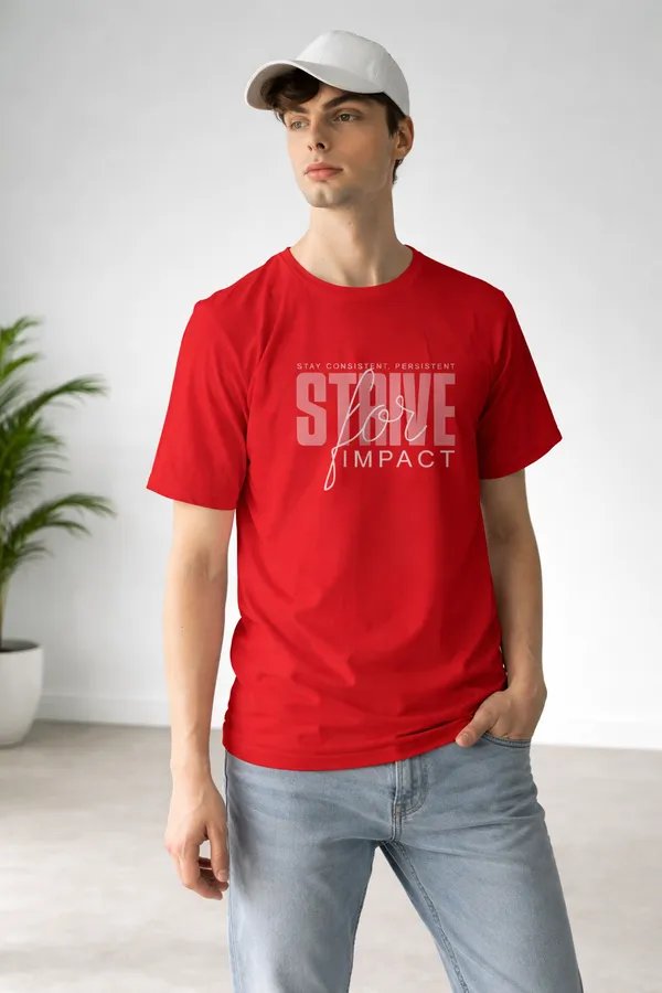 Red_Pure_Cotton_Round_Neck_Typography_Half_Sleeve_T-Shirt_For_Men