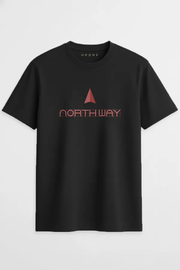 Northway_Regular_Fit_Unisex_Half_Sleeve_T-Shirt_|_100%_Cotton_|_Bio-Washed_|_Pre-Shrunk_|_Soft_&_Comfortable