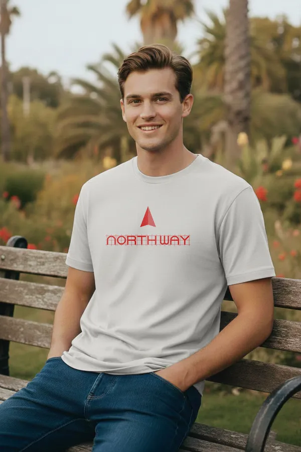 Northway_Regular_Fit_Unisex_Half_Sleeve_T-Shirt_|_100%_Cotton_|_Bio-Washed_|_Pre-Shrunk_|_Soft_&_Comfortable