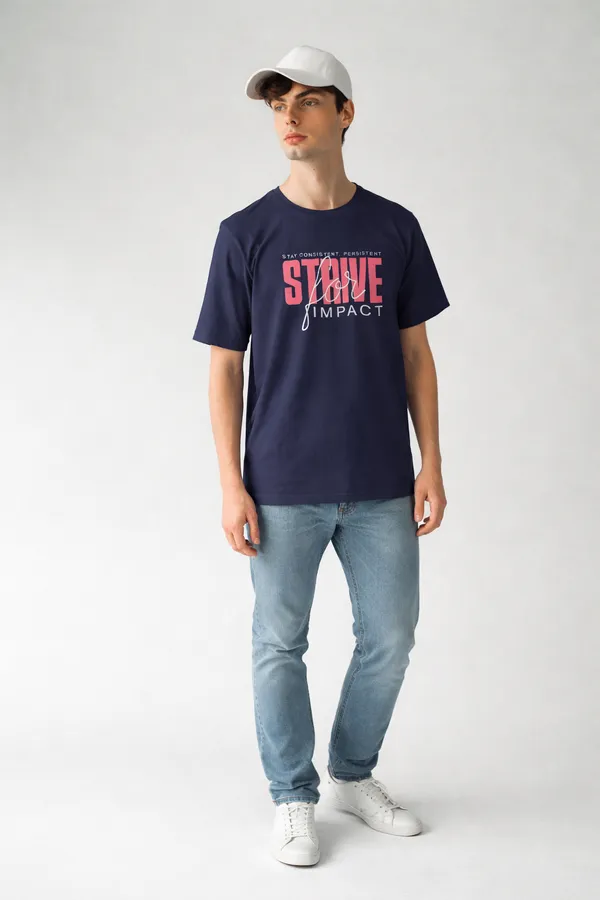 Navy_Blue_Pure_Cotton_Round_Neck_Typography_Half_Sleeve_T-Shirt_For_Men